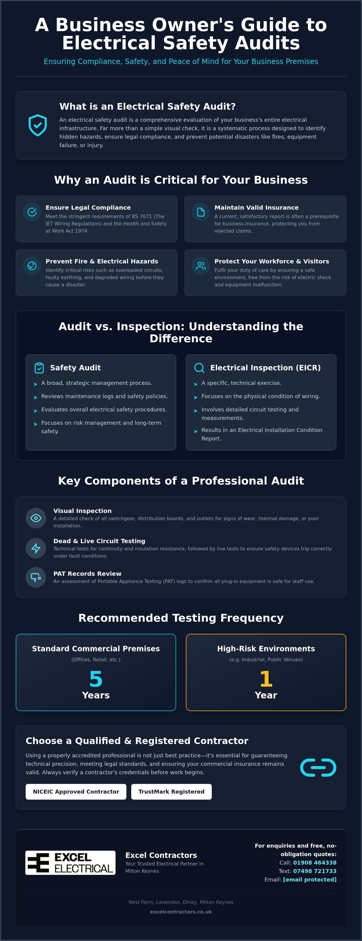 Electrical safety audit for businesses