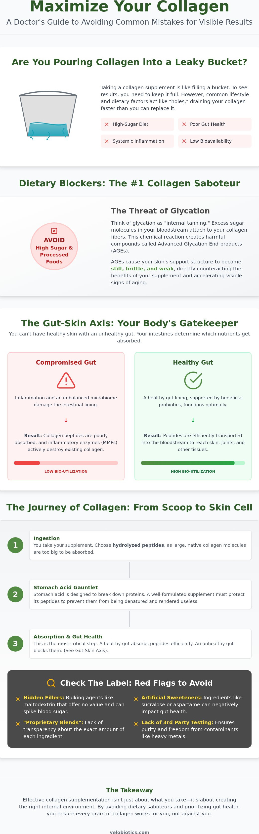What to avoid when taking collagen supplements