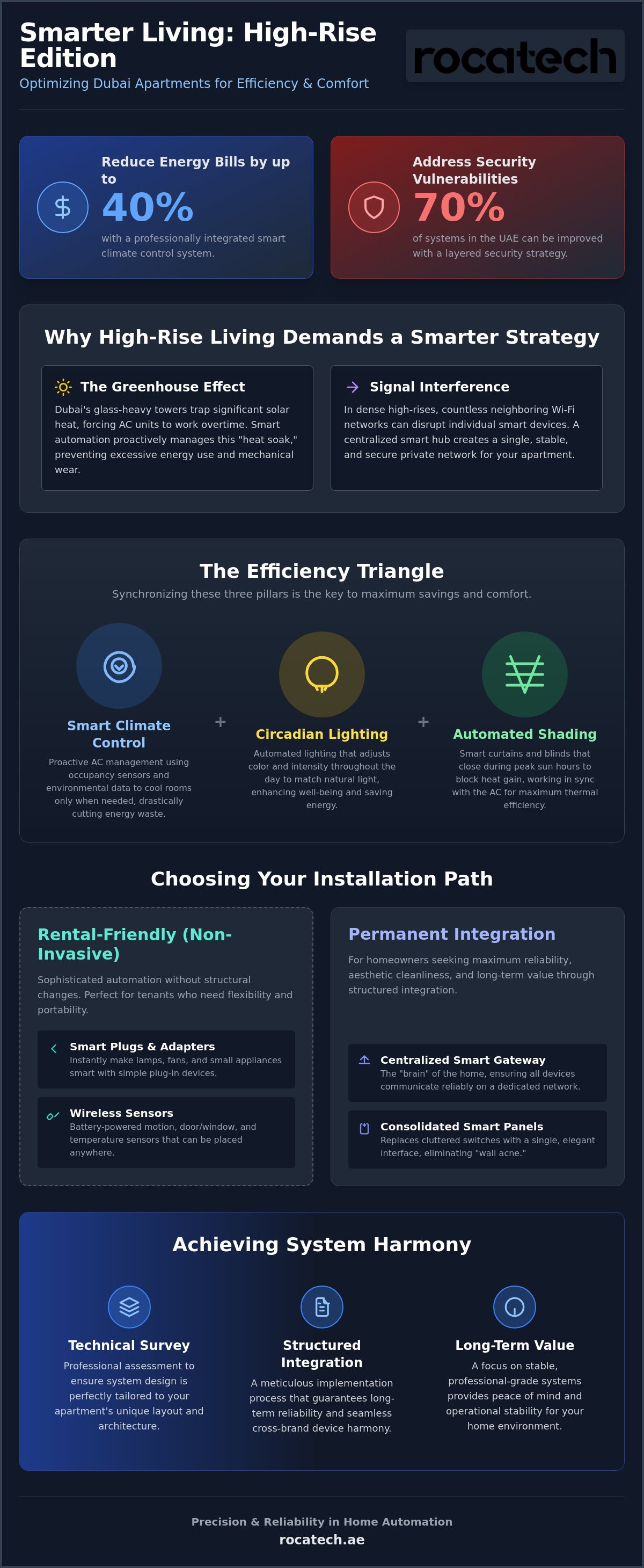Smart home solutions for apartments