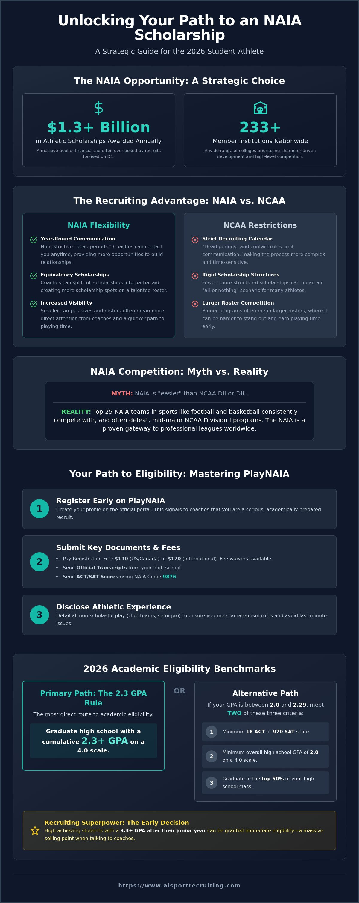 How to get recruited by NAIA programs