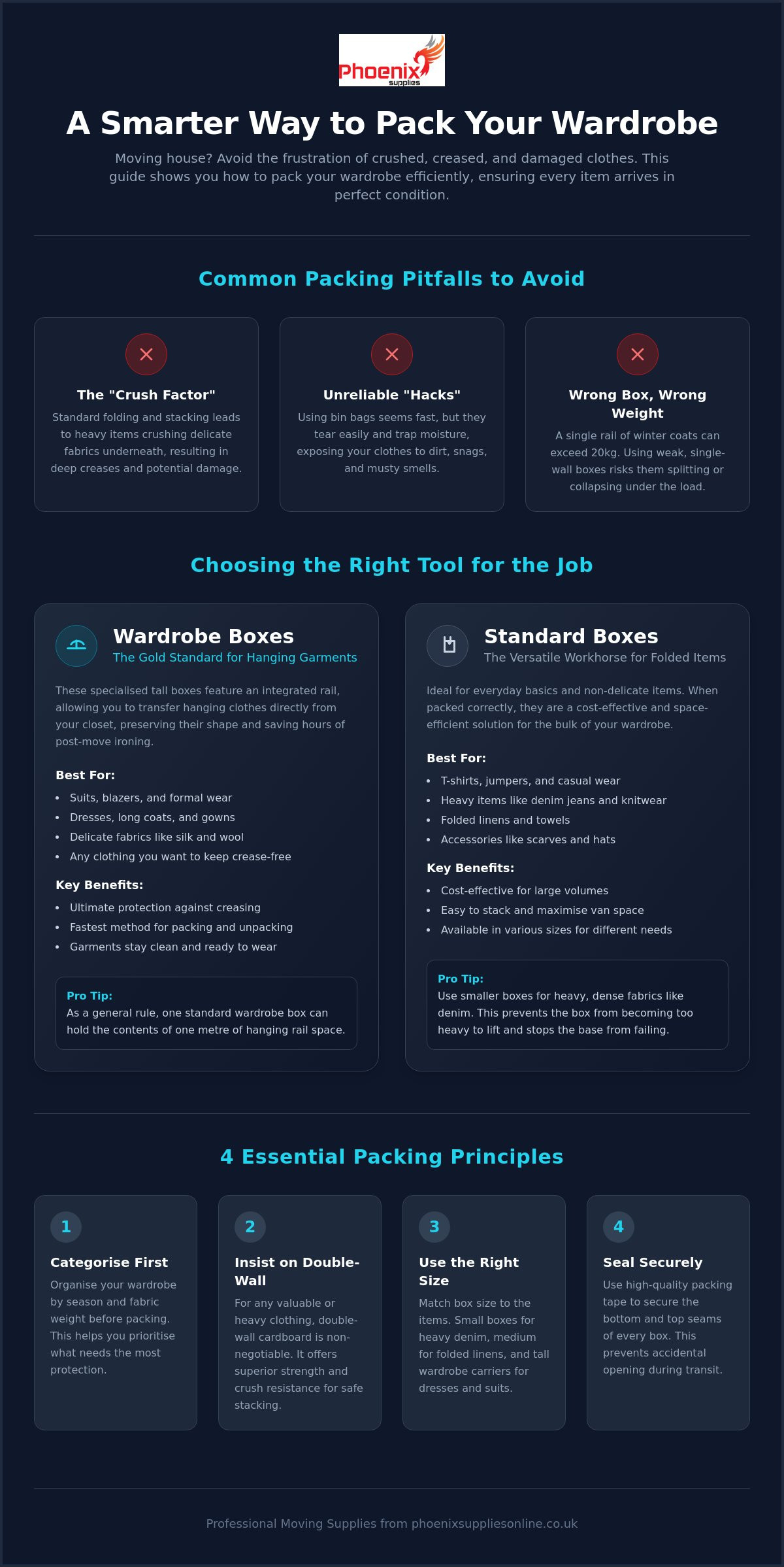 How to pack clothes for moving in boxes