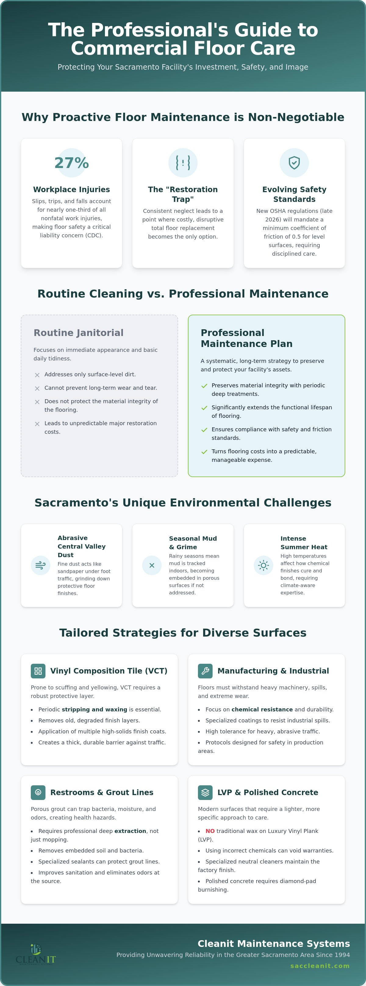 Commercial floor maintenance Sacramento