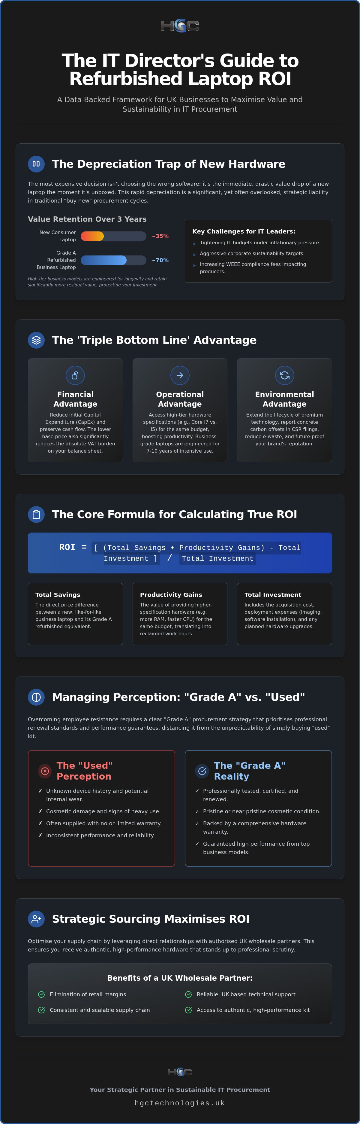 Calculating ROI on refurbished laptops