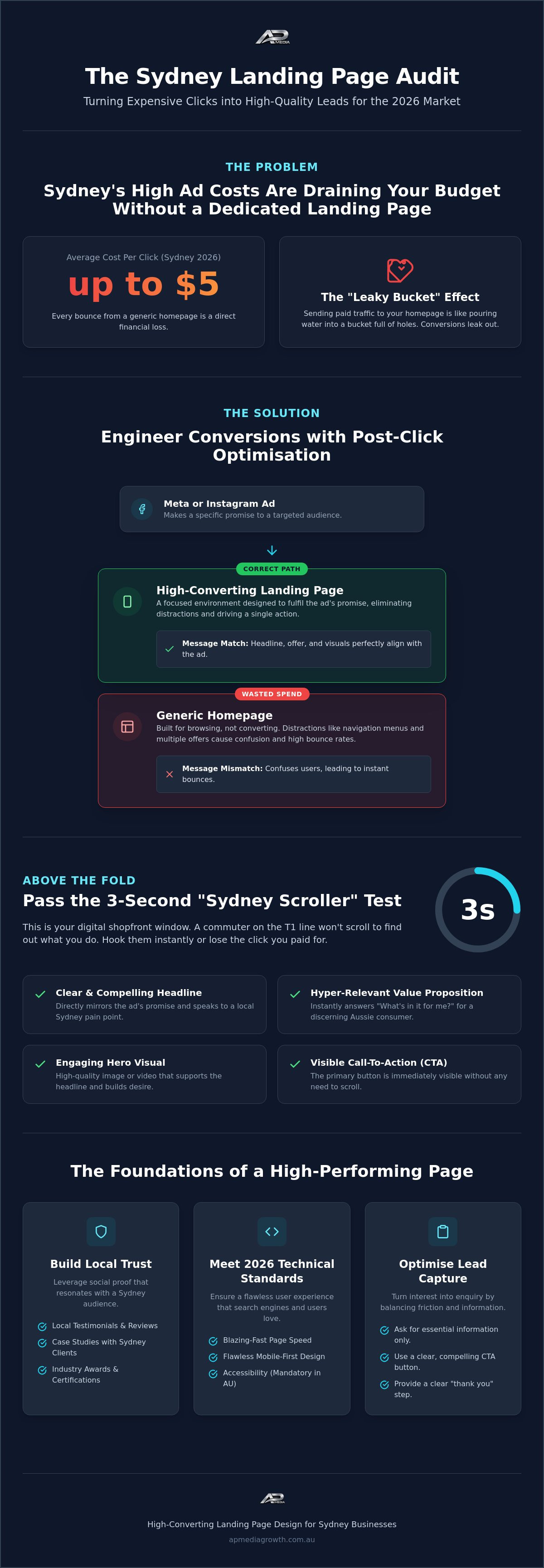 High-converting landing page design Sydney