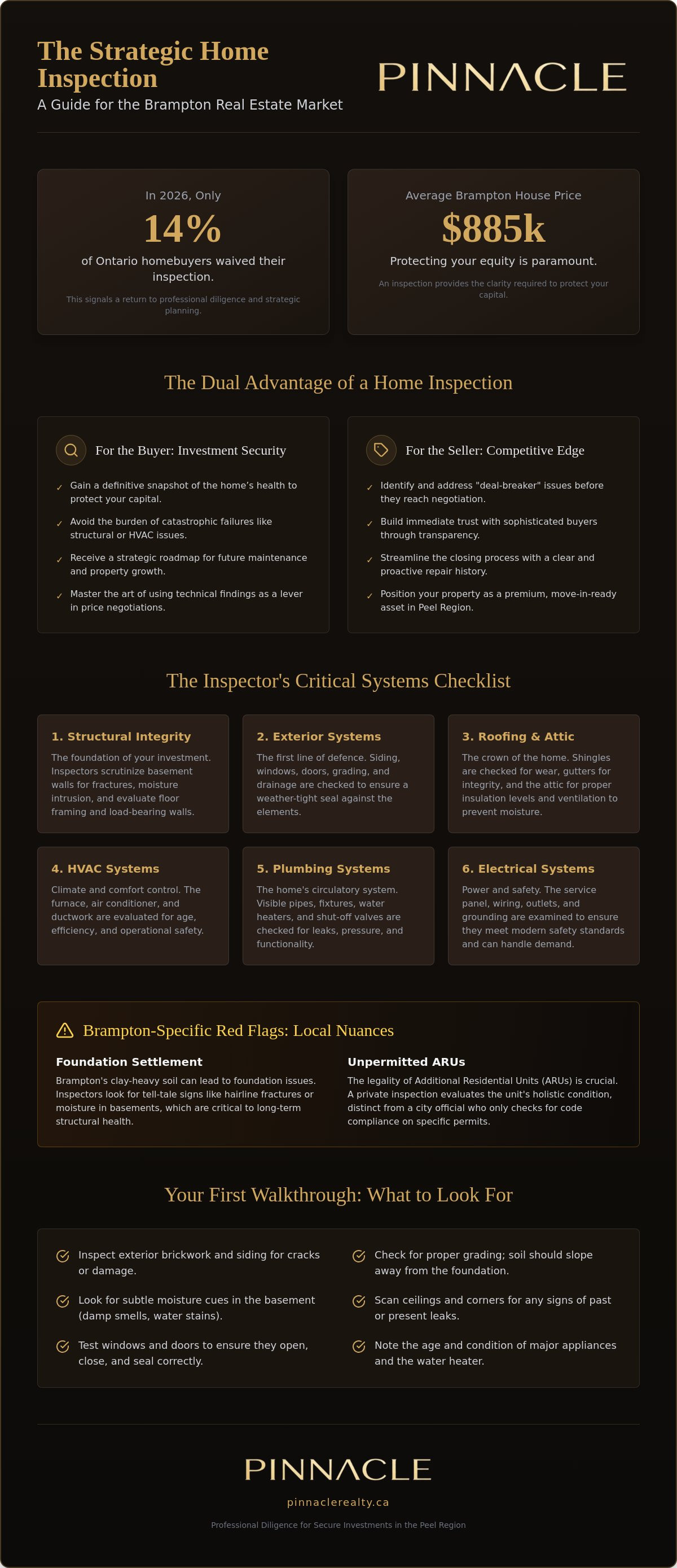 Home inspection checklist Brampton