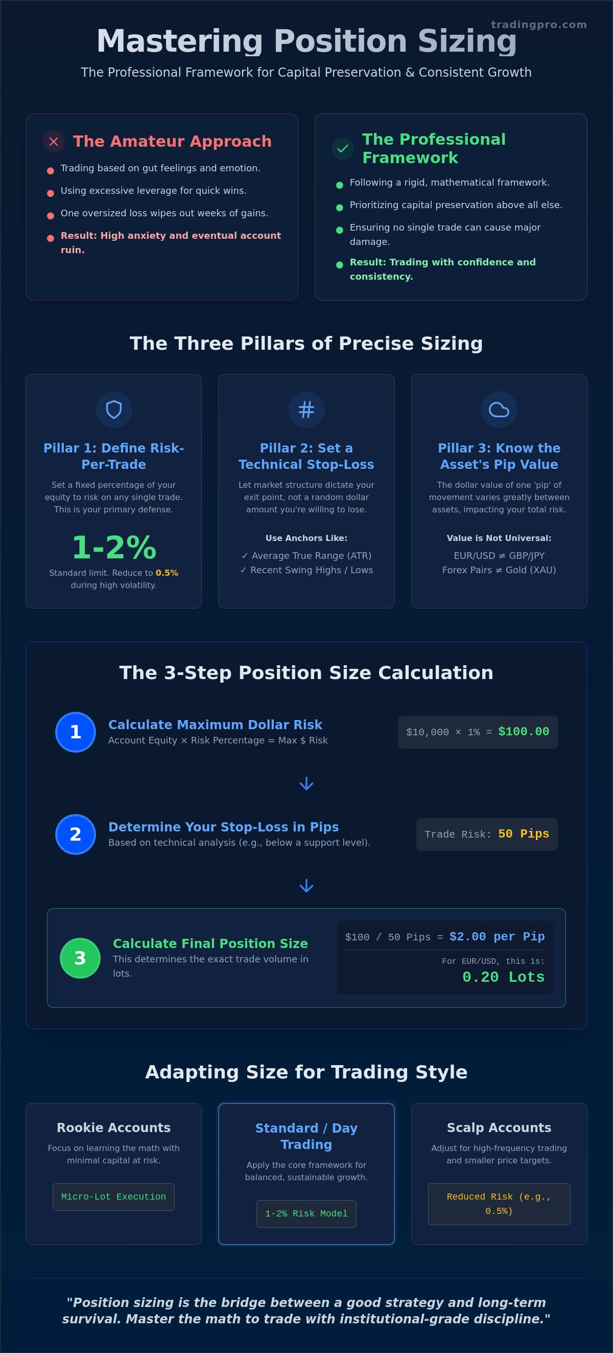 How to calculate position size