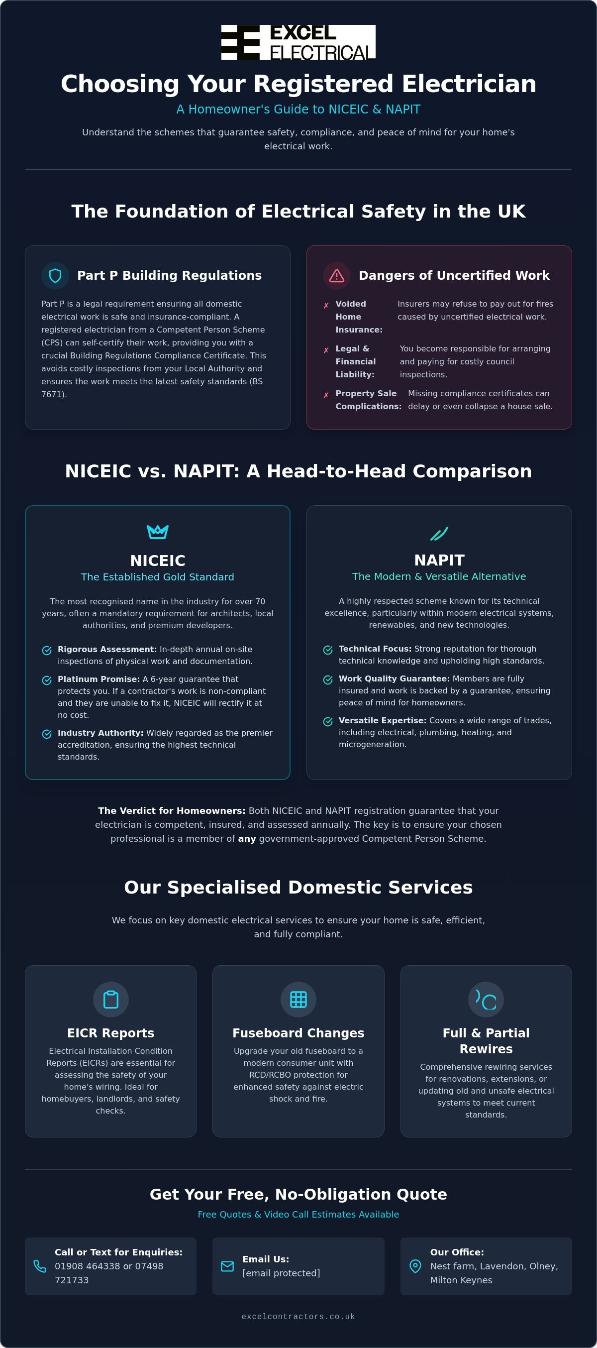 NICEIC vs NAPIT electricians