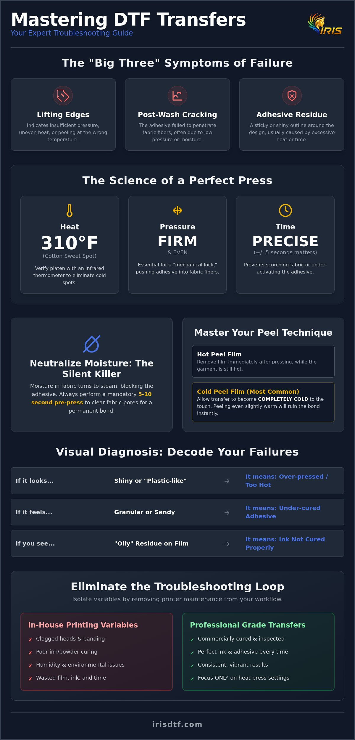 Dtf transfer troubleshooting