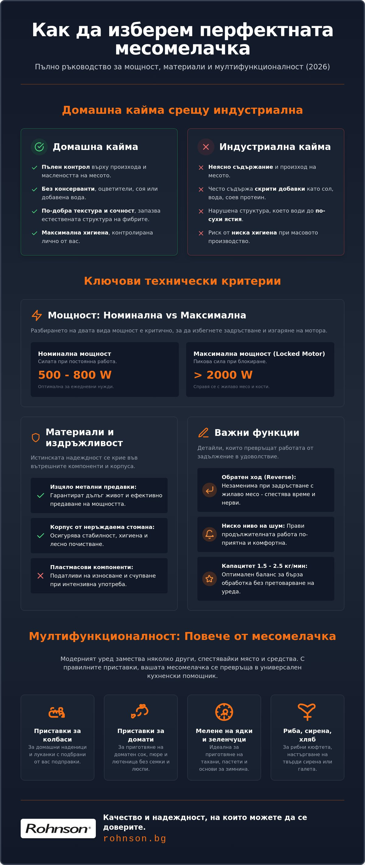 как да изберем месомелачка