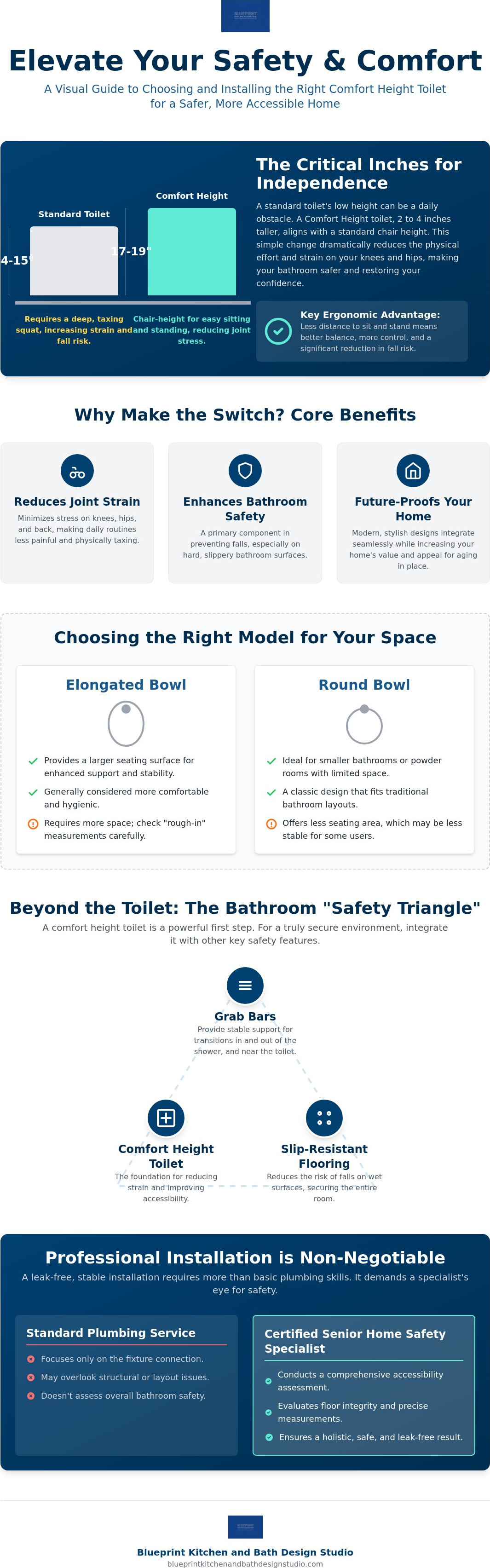 Comfort height toilet installation Redlands