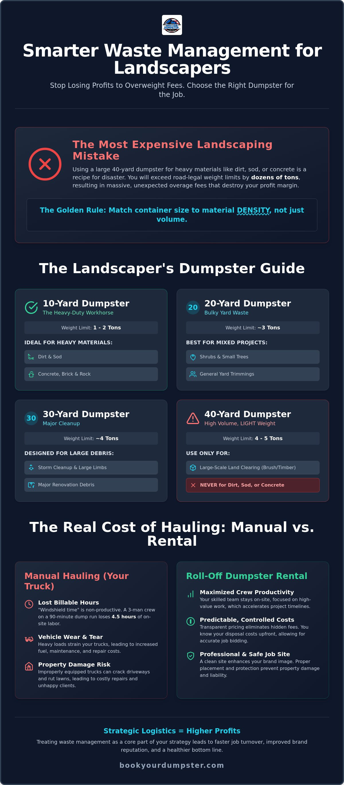 Dumpster solutions for landscaping businesses
