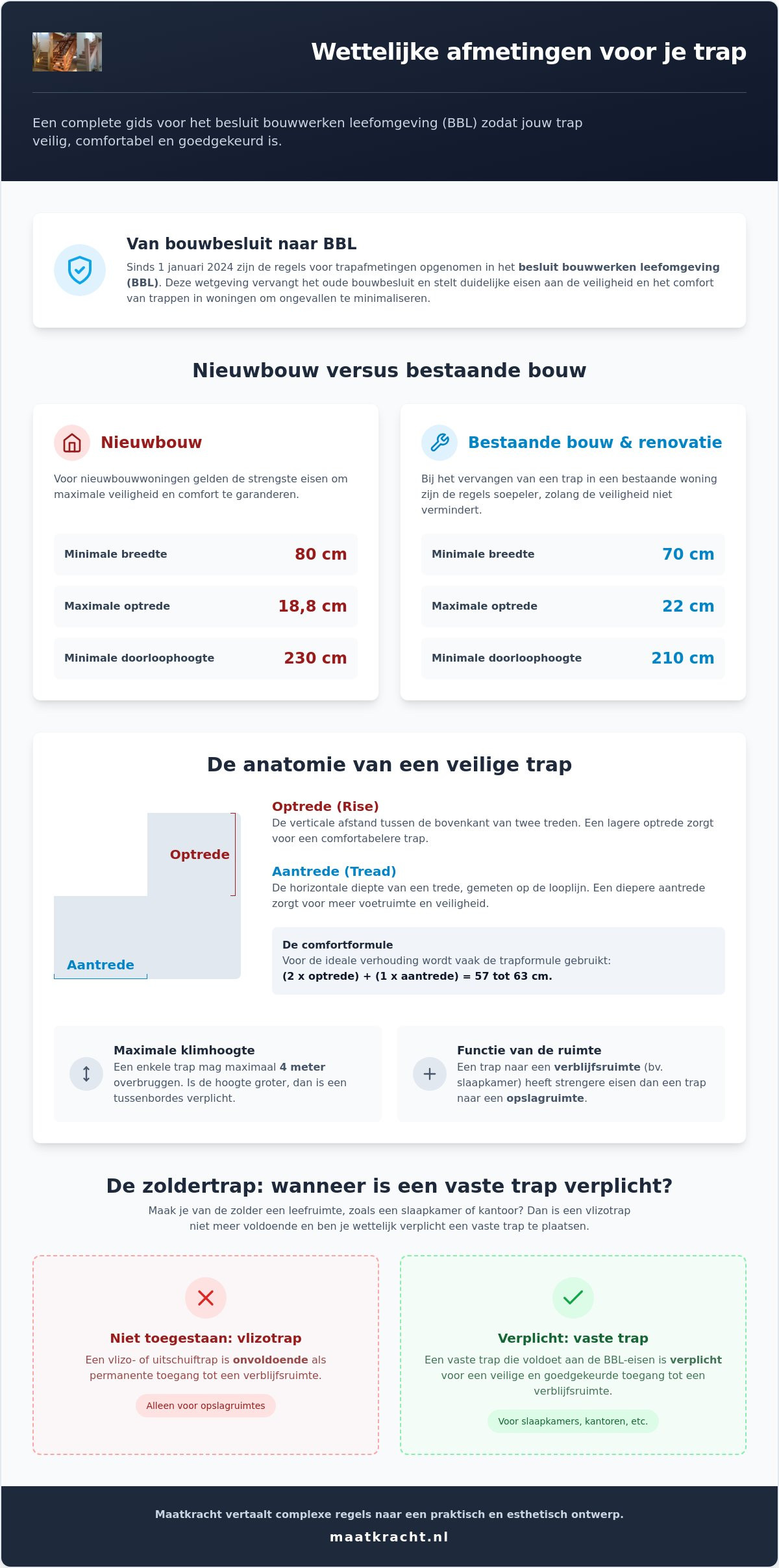Bouwbesluit trap afmetingen
