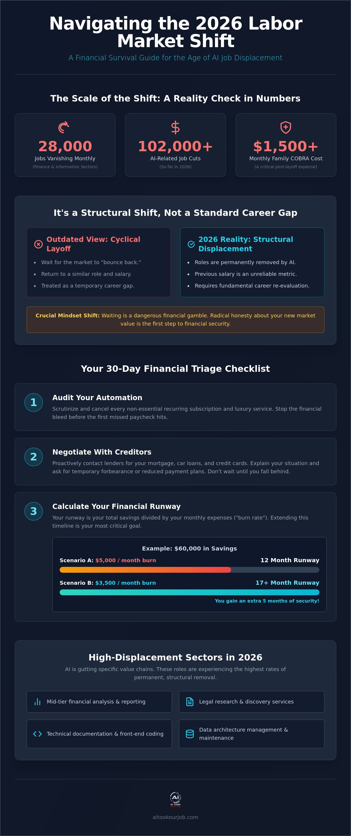 Financial planning after AI job loss
