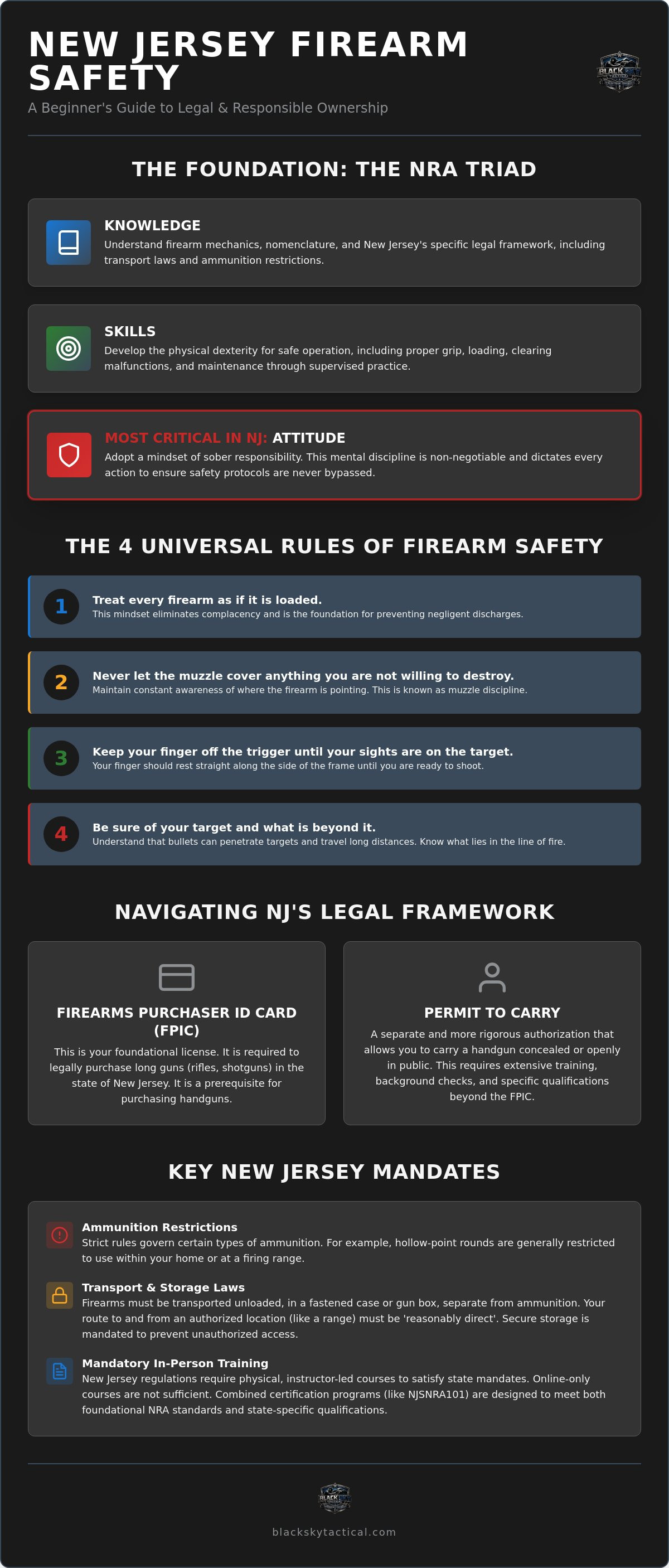 Firearm safety for beginners NJ