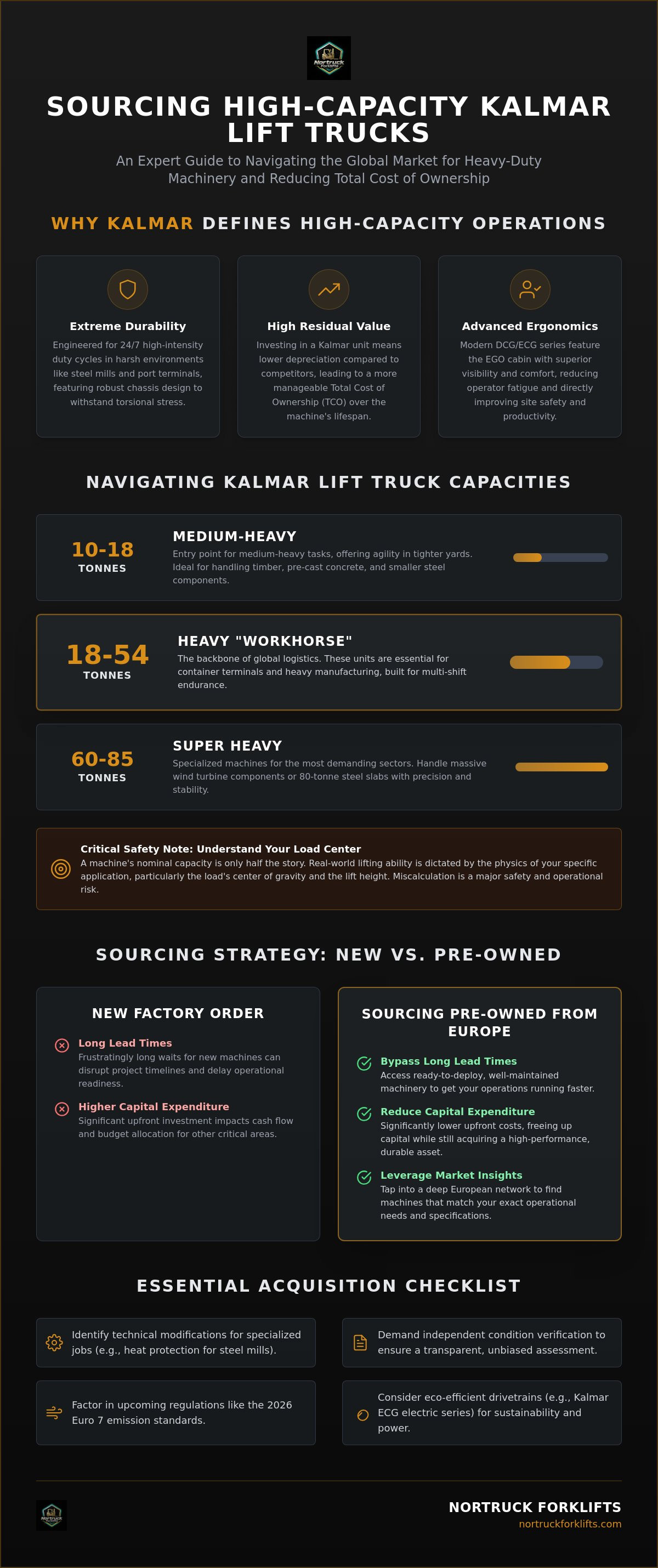 Kalmar heavy lift truck for sale
