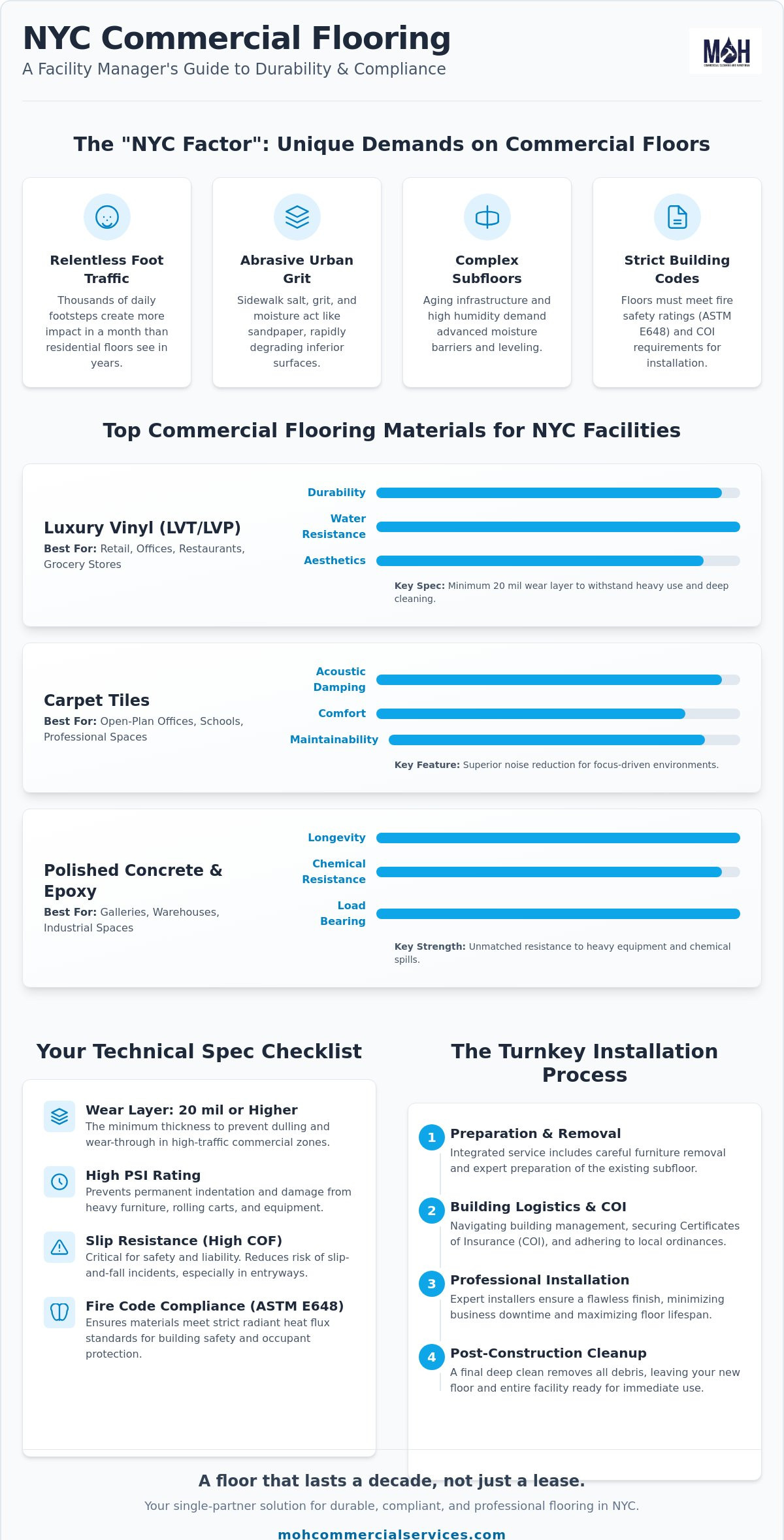 Commercial flooring installation NYC