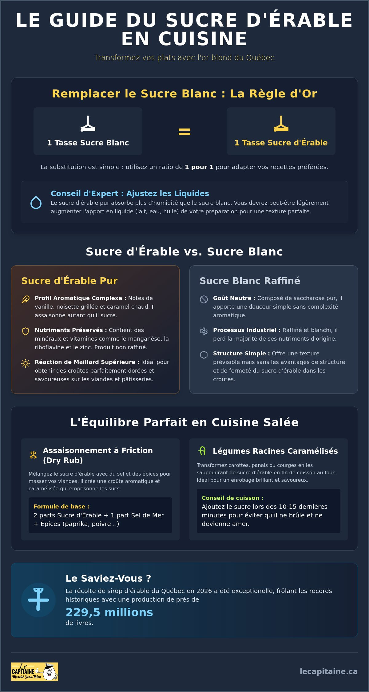 Recettes au sucre d'érable