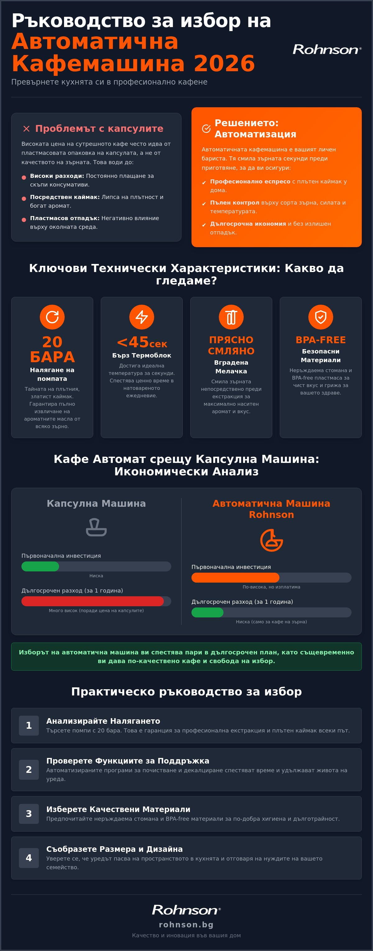 автоматична кафемашина за дома