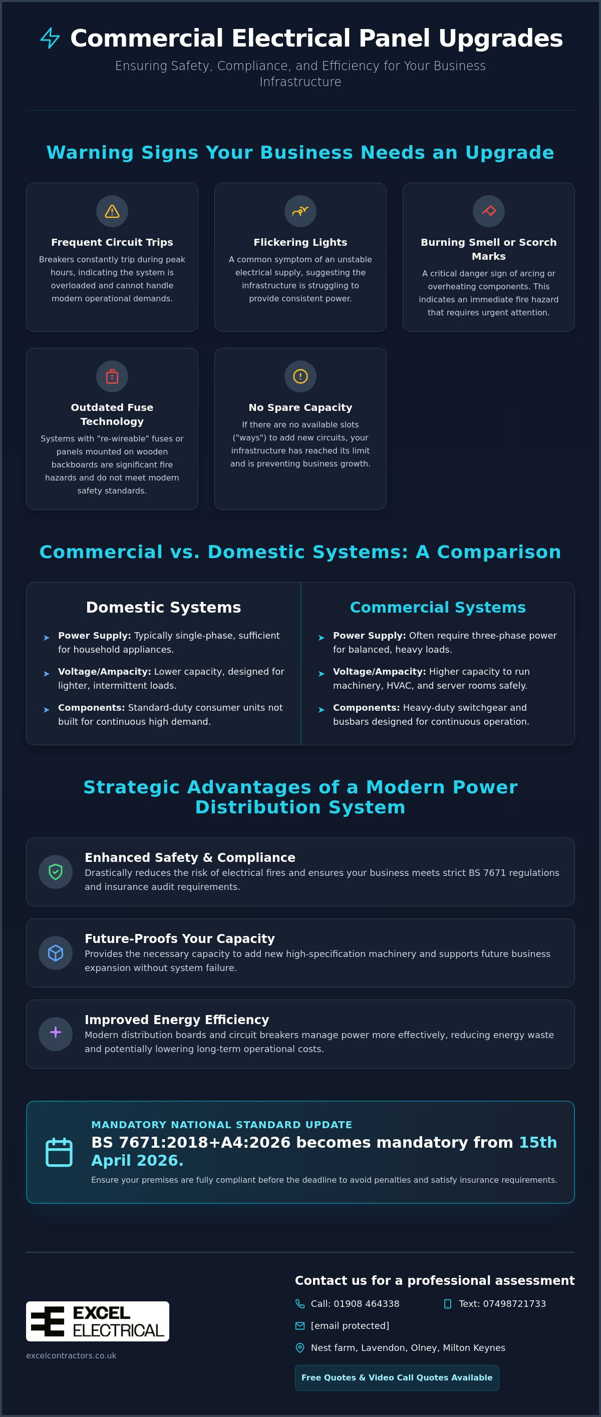 Commercial electrical panel upgrade