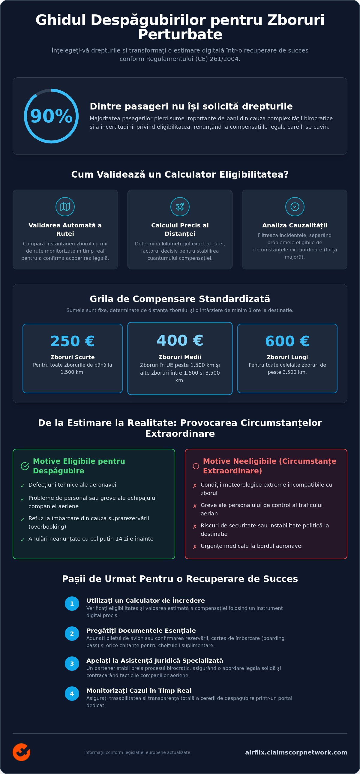 Calculator despăgubire zbor