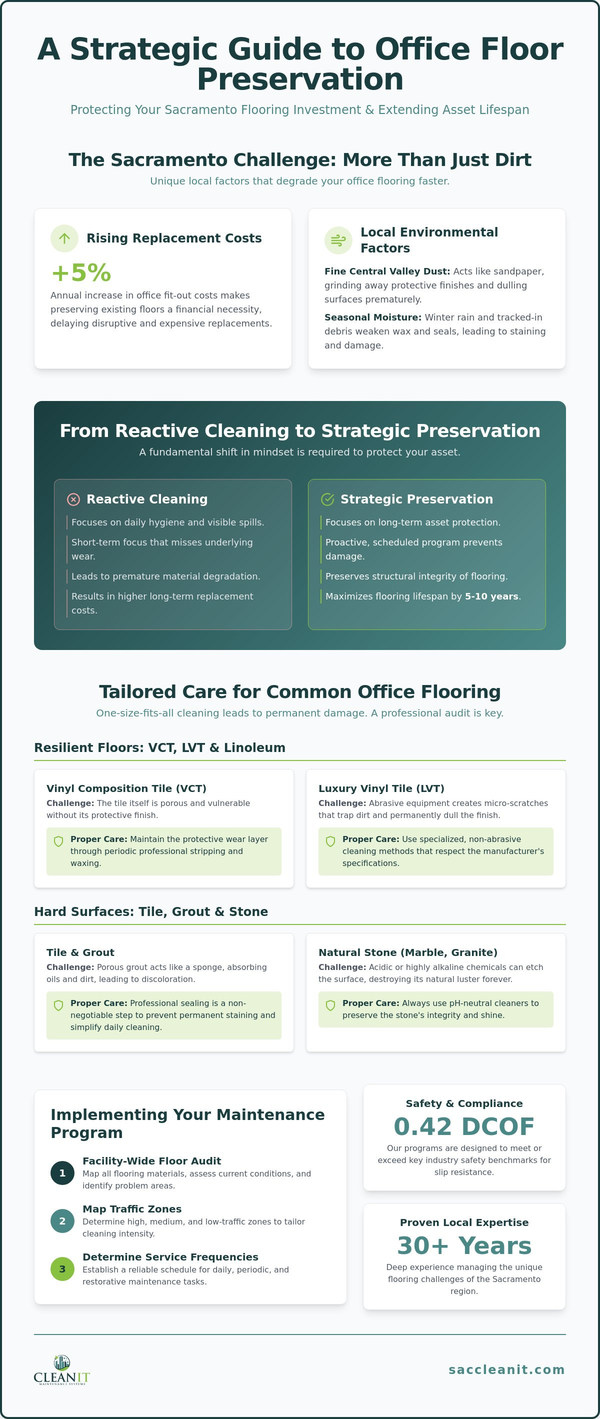 Office floor maintenance Sacramento