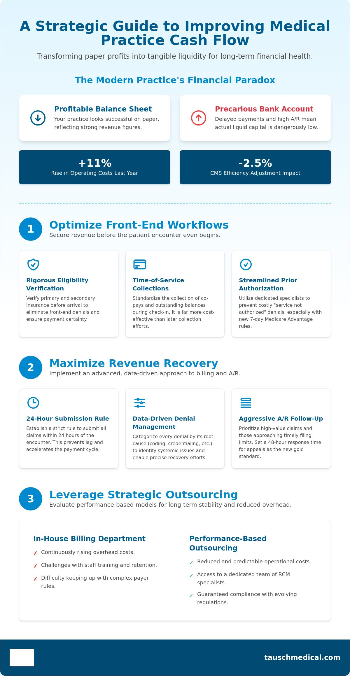 How to improve cash flow in a medical practice
