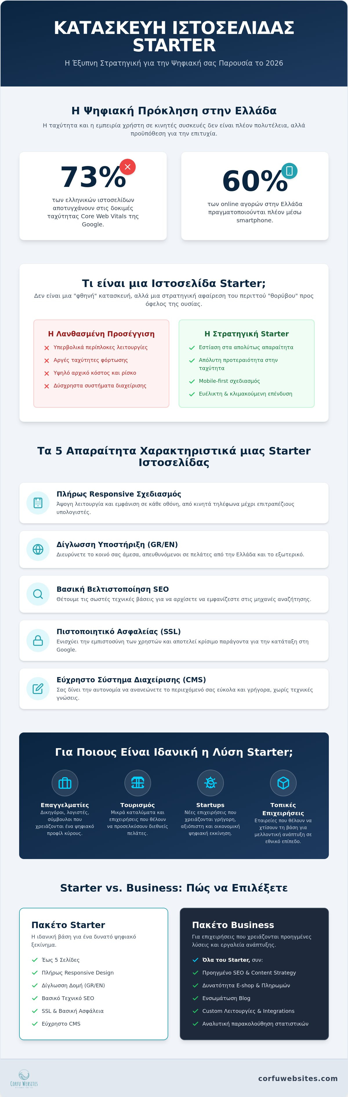κατασκευή ιστοσελίδας starter