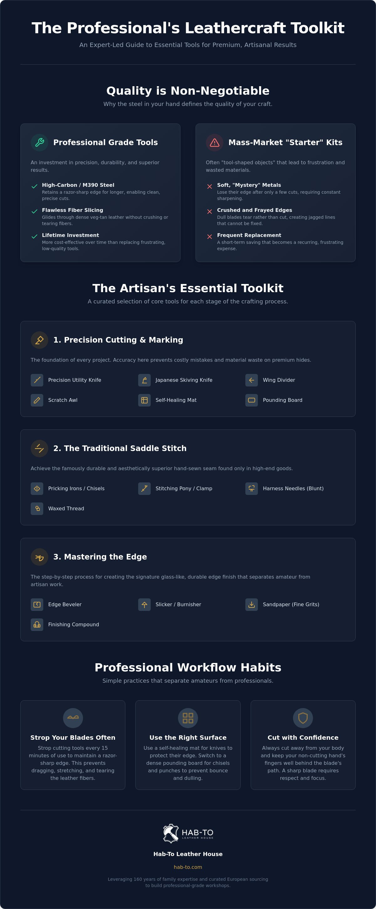 Leatherworking tools