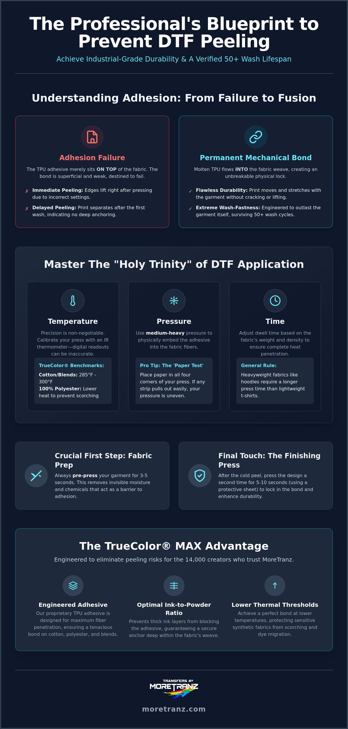 How to prevent DTF transfers from peeling
