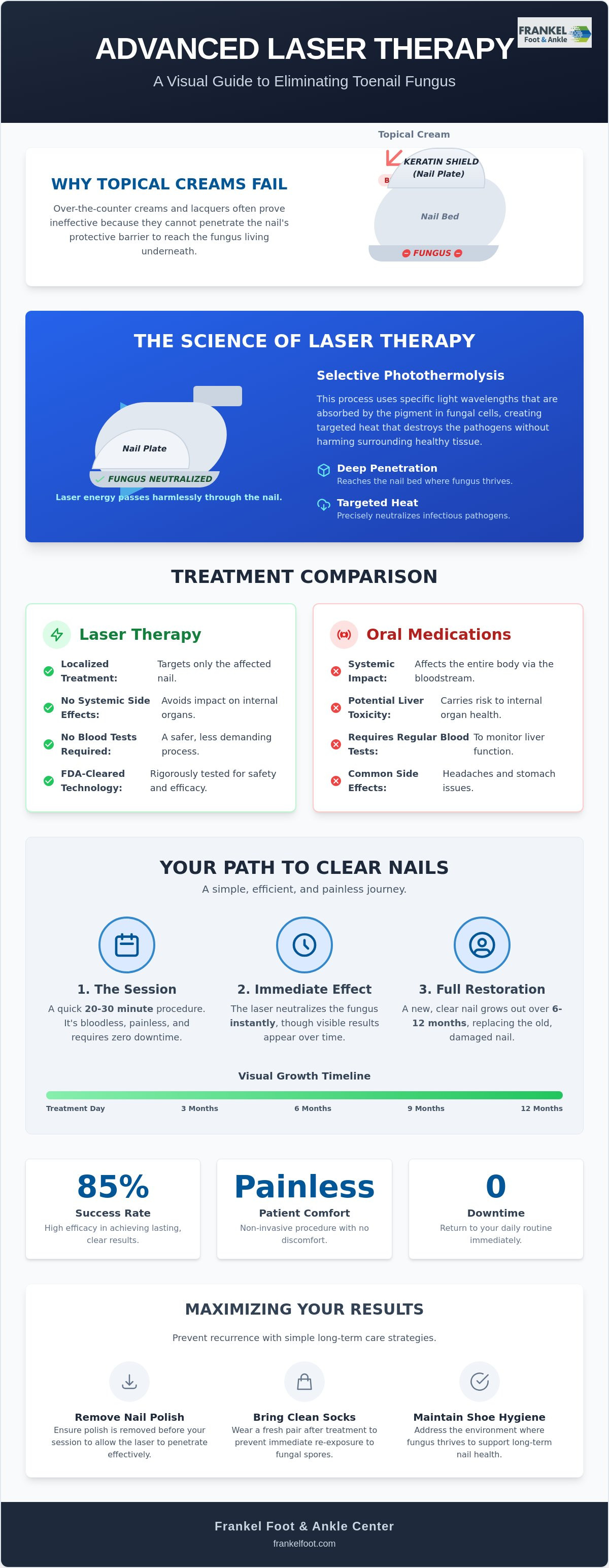 Laser treatment for toenail fungus