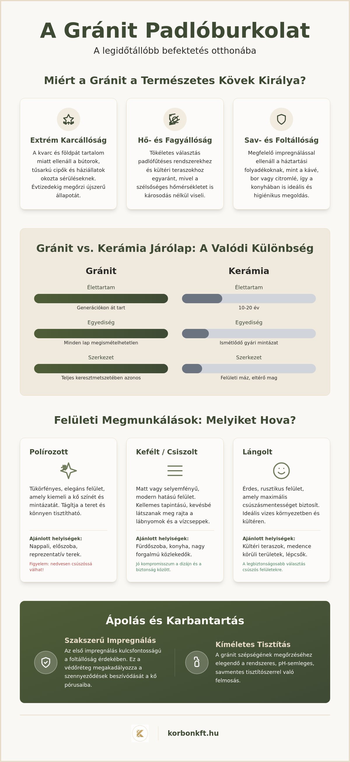 Gránit padlóburkolat