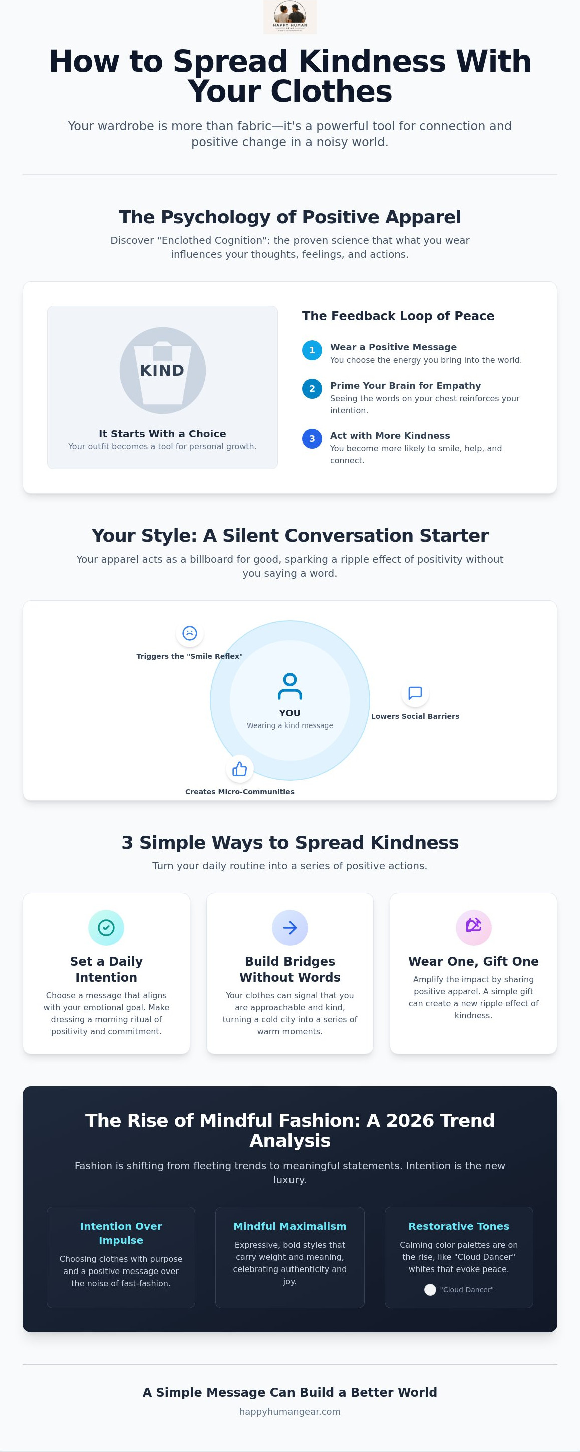 How to spread kindness with clothes