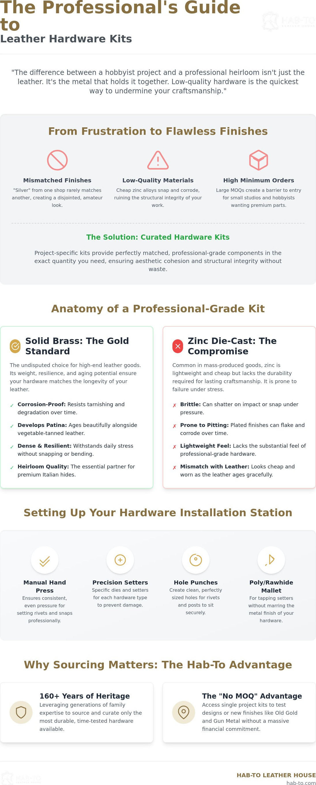 Leather hardware kits