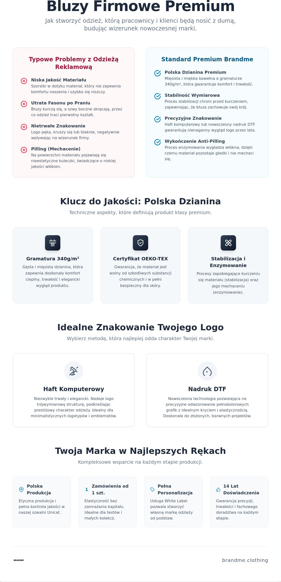 Bluzy firmowe z kapturem