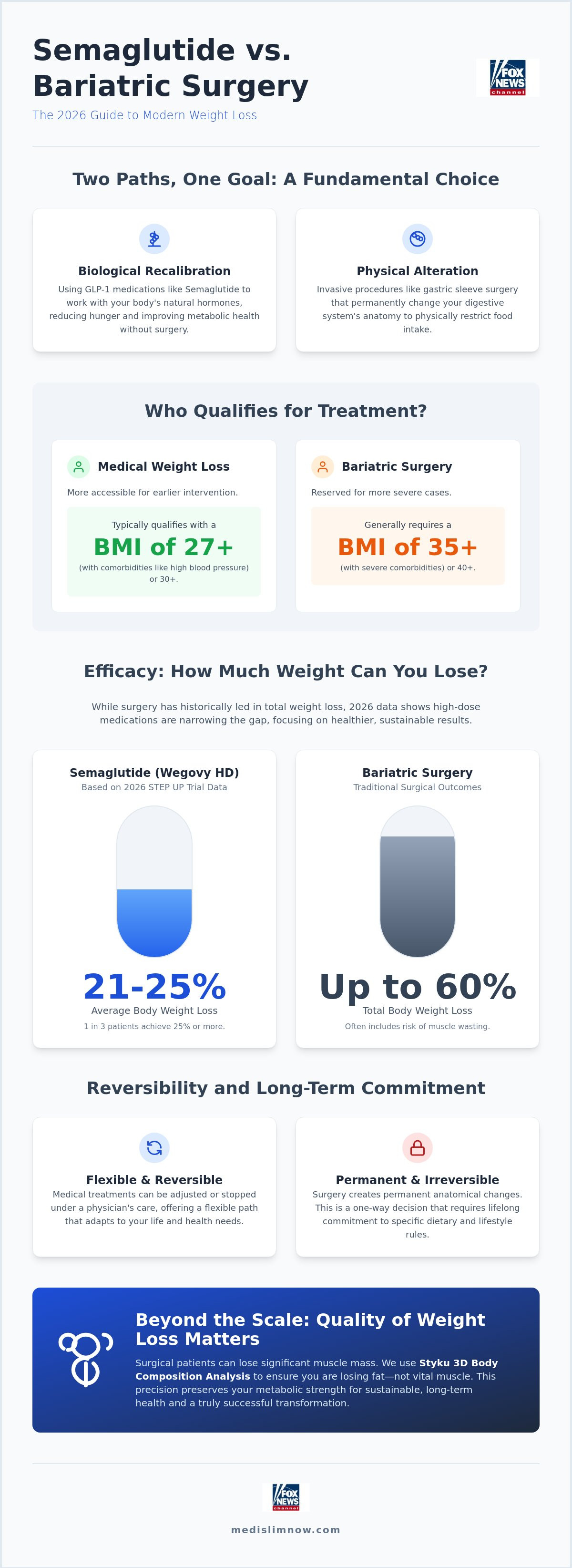 Semaglutide vs bariatric surgery