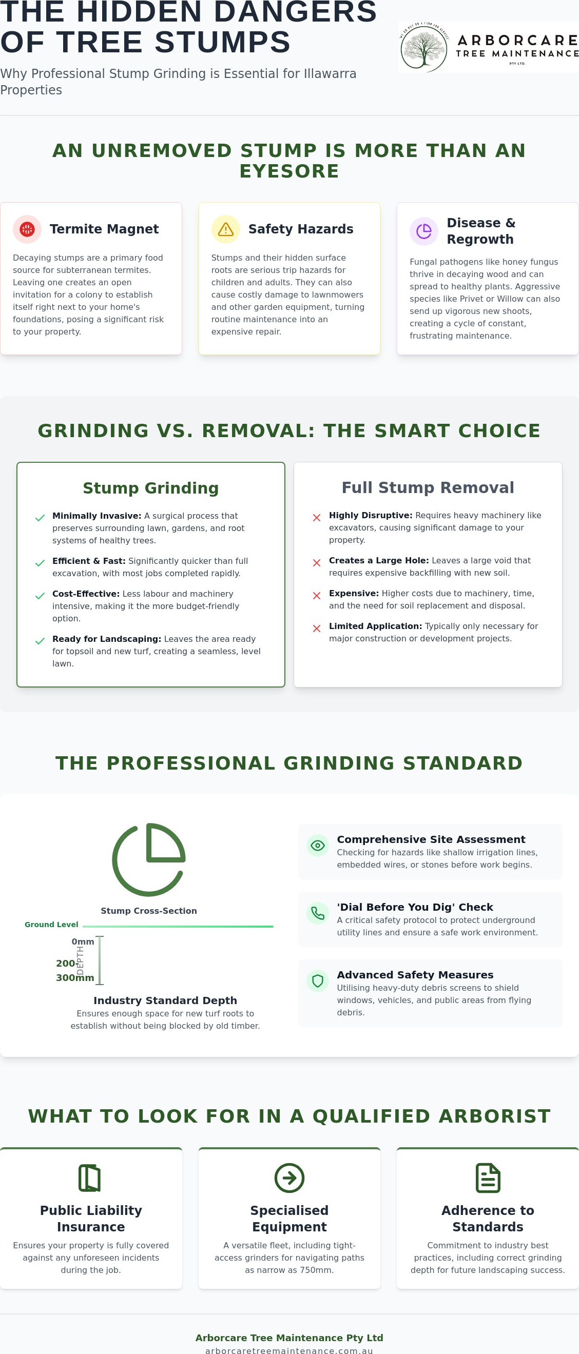Stump grinding Illawarra