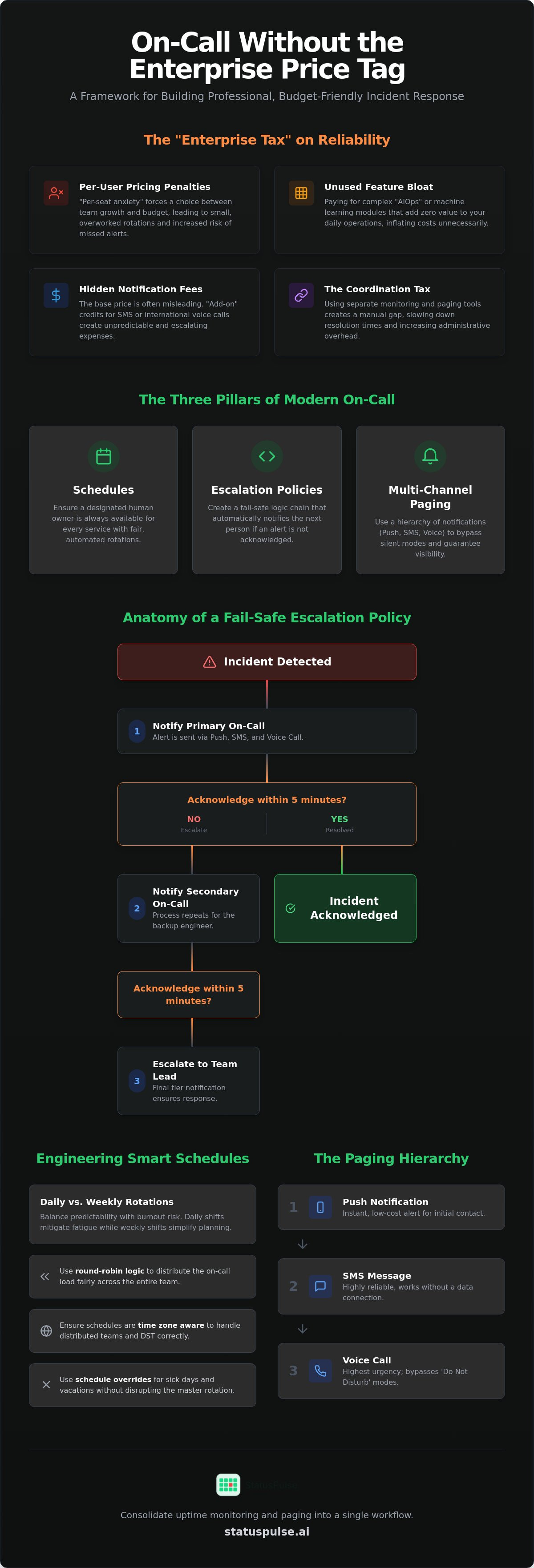 On-Call Without the Enterprise Price Tag: Schedules and Escalation Policies and Multi-Channel Paging