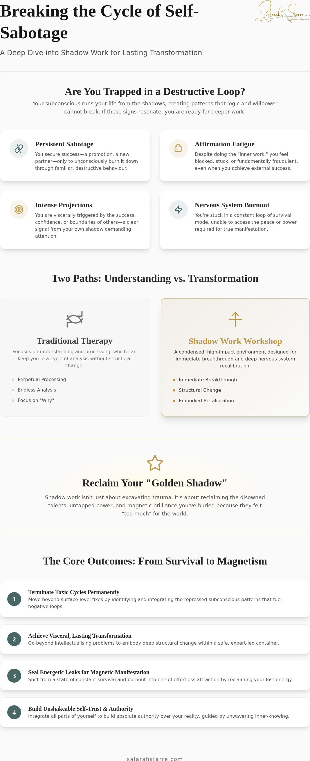 Shadow work workshop UK