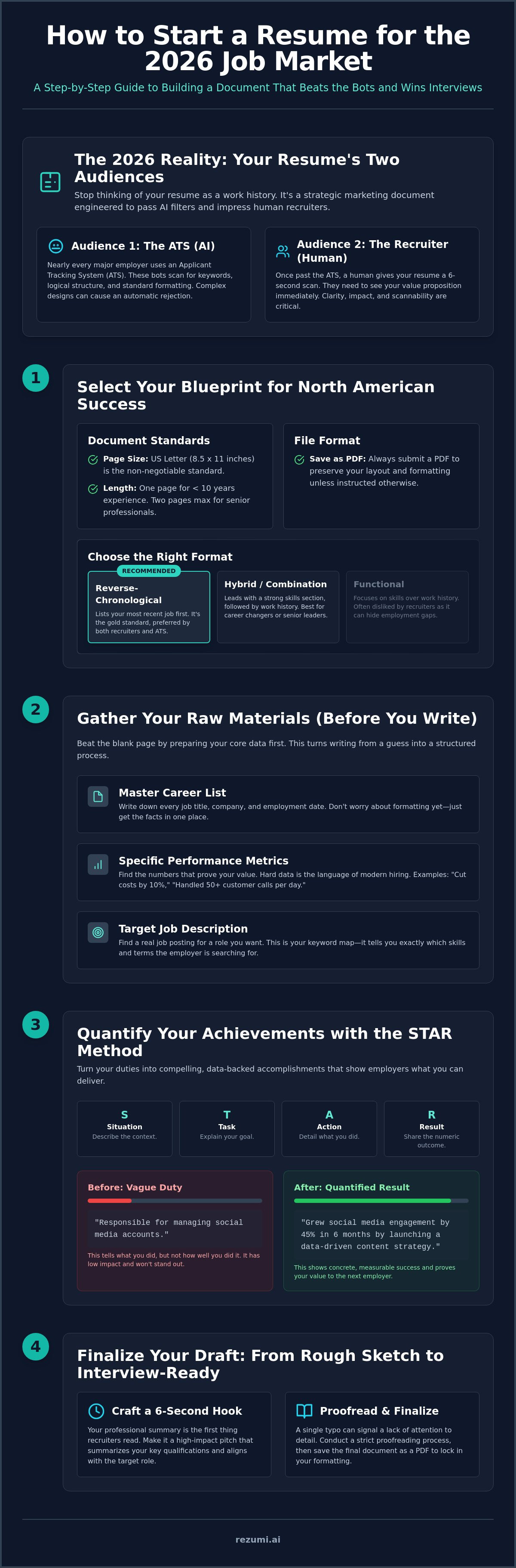 How to start a resume