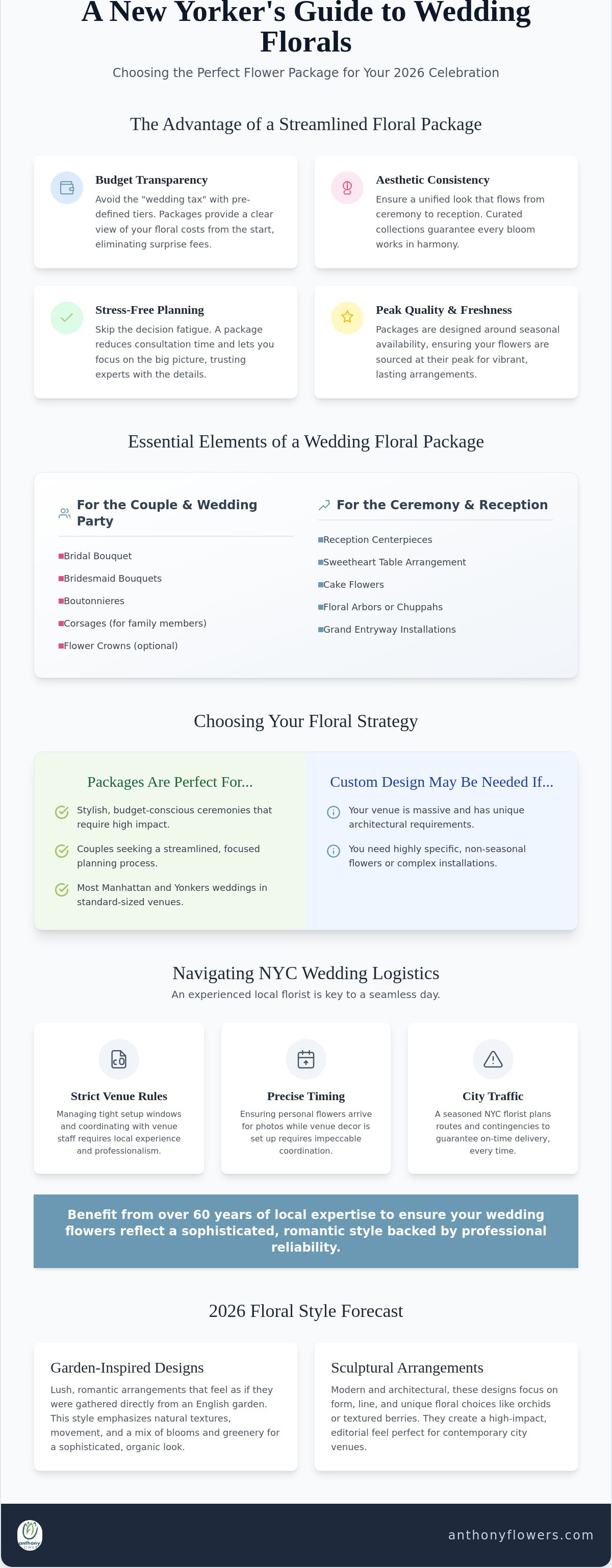 Wedding flower packages NYC