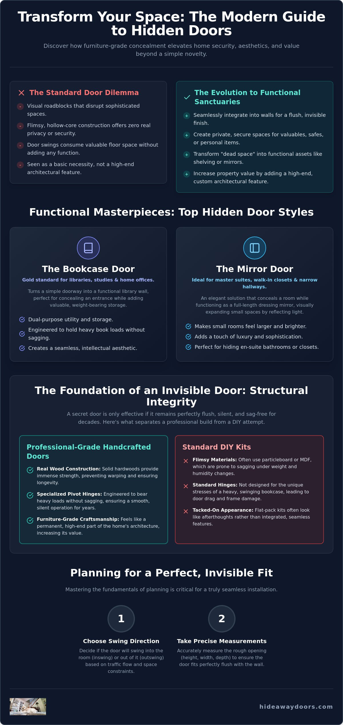 Hidden closet door ideas