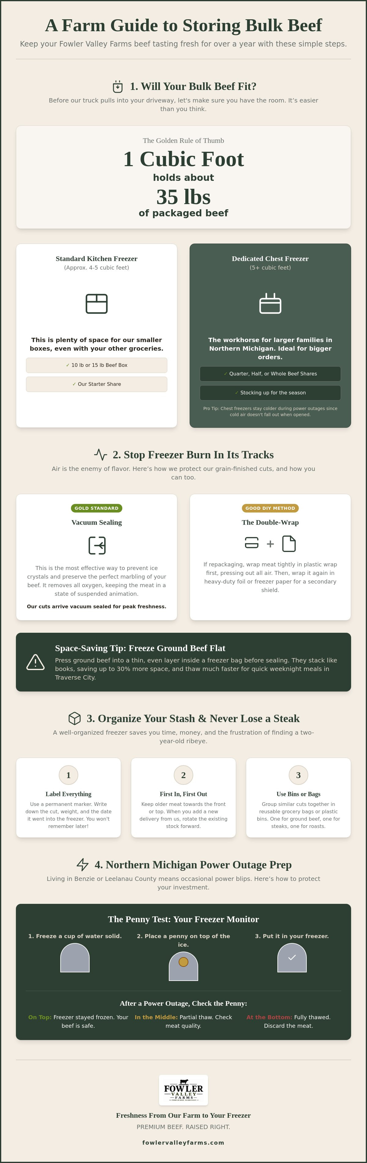How to store bulk beef