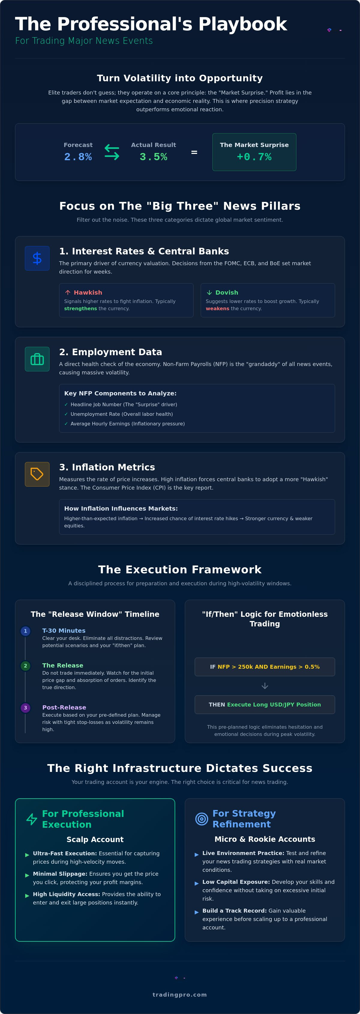 Trading major news events
