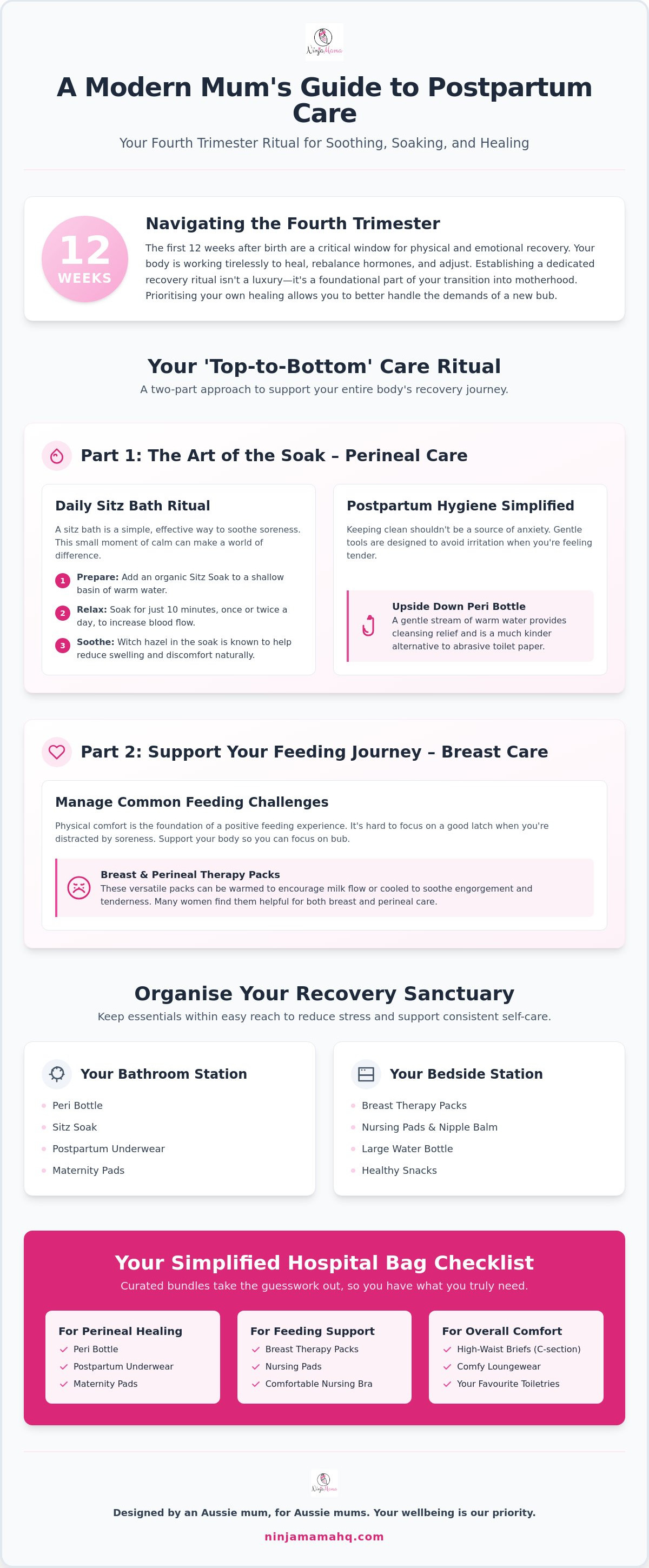 Soothe and soak - along with breast care and lactation products she's got you covered