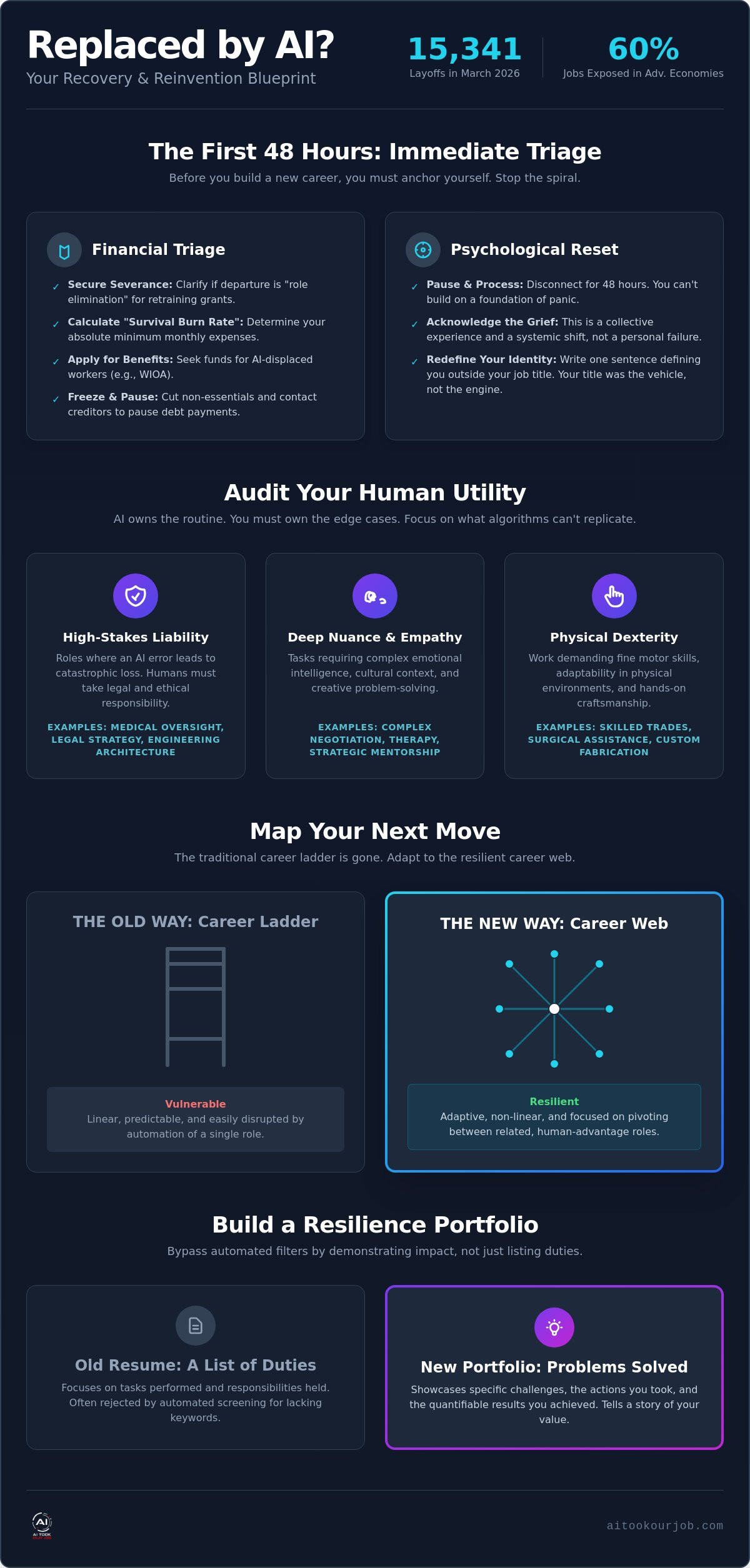 What to do after being replaced by AI