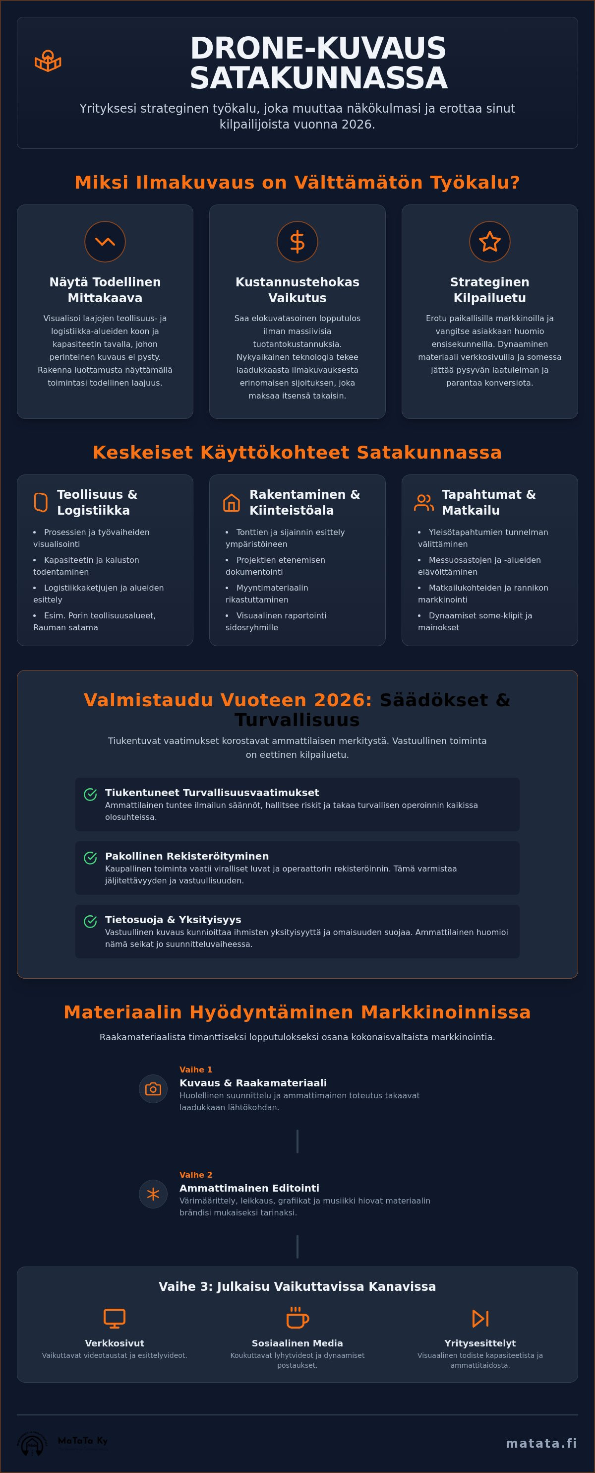Drone-kuvaus yritykselle Satakunta
