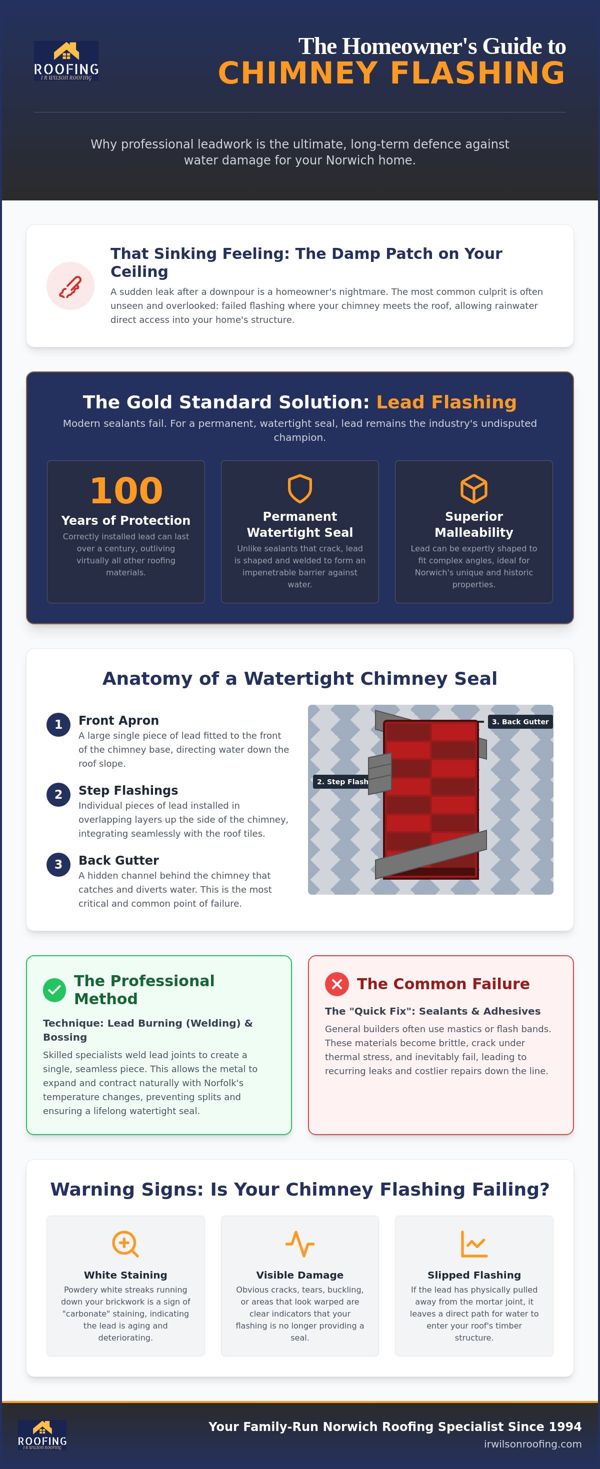 Chimney flashing repair Norwich
