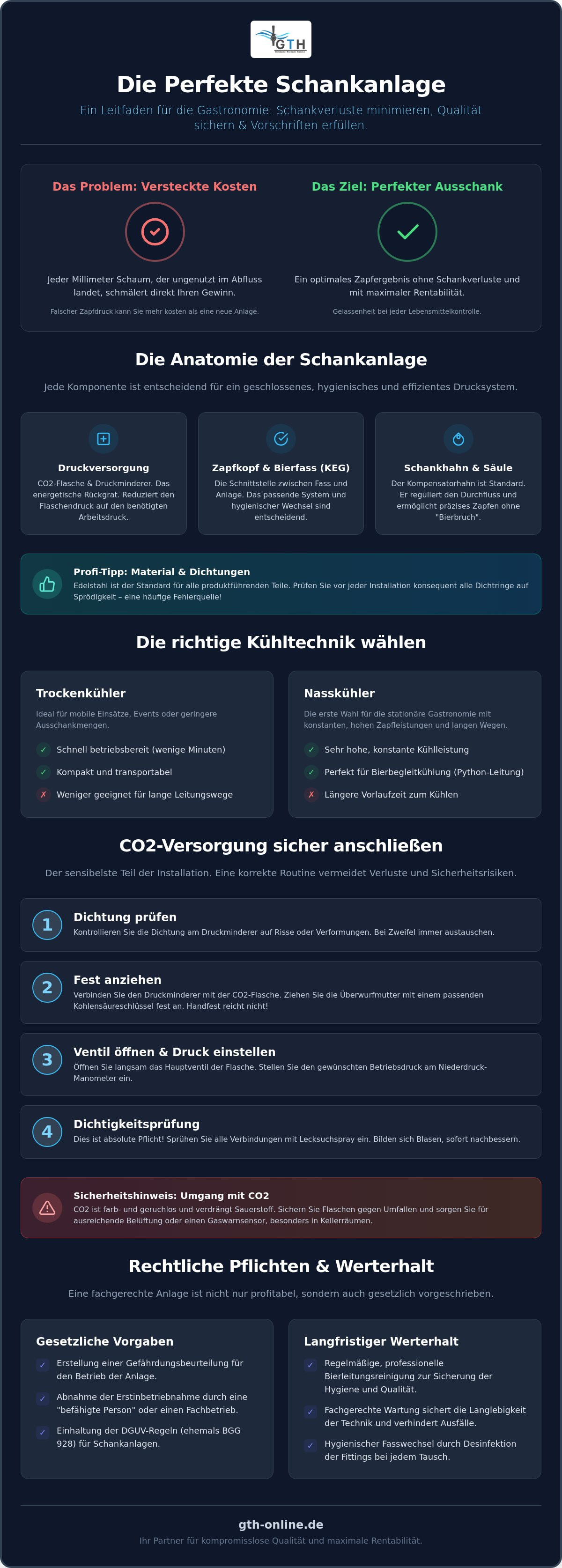 Zapfanlage anschließen Gastronomie