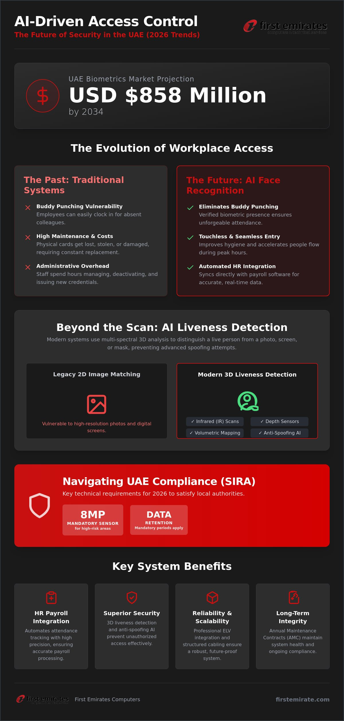 Face recognition access control UAE