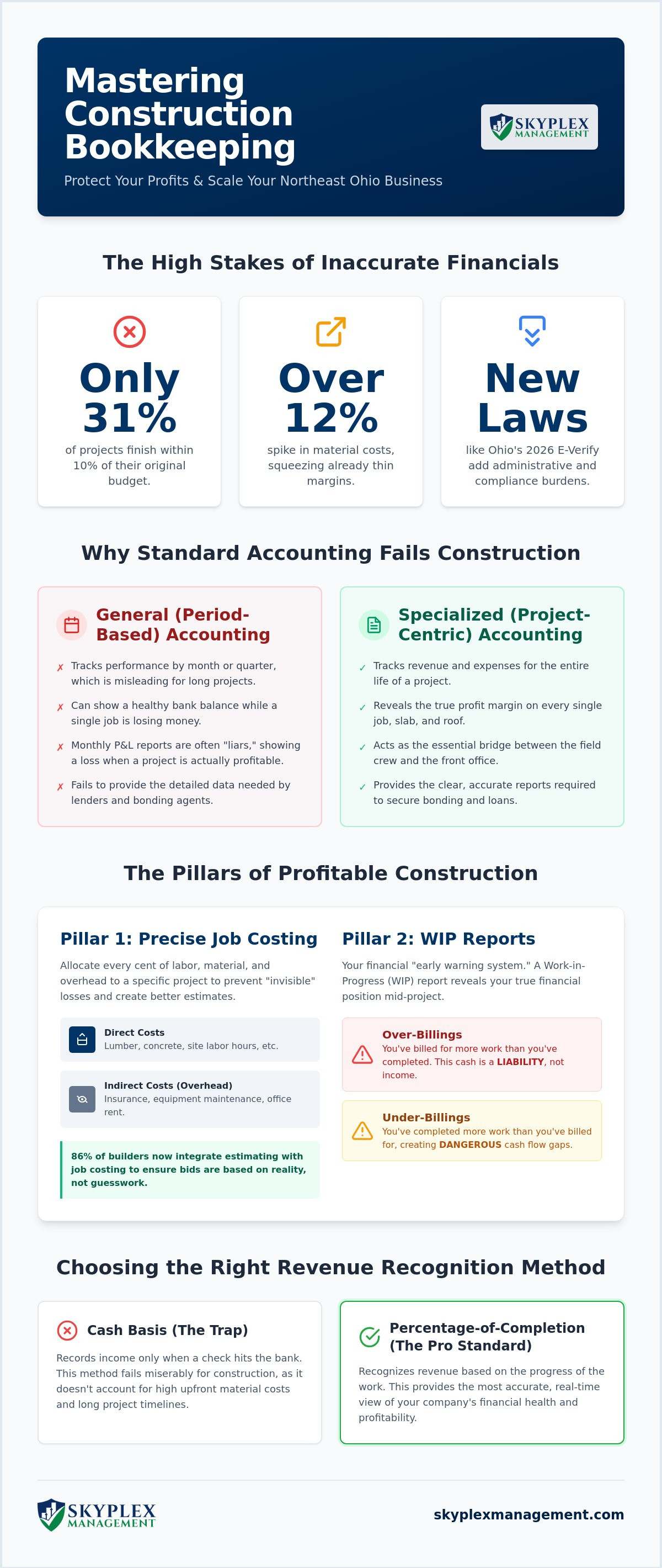 Bookkeeping for construction companies